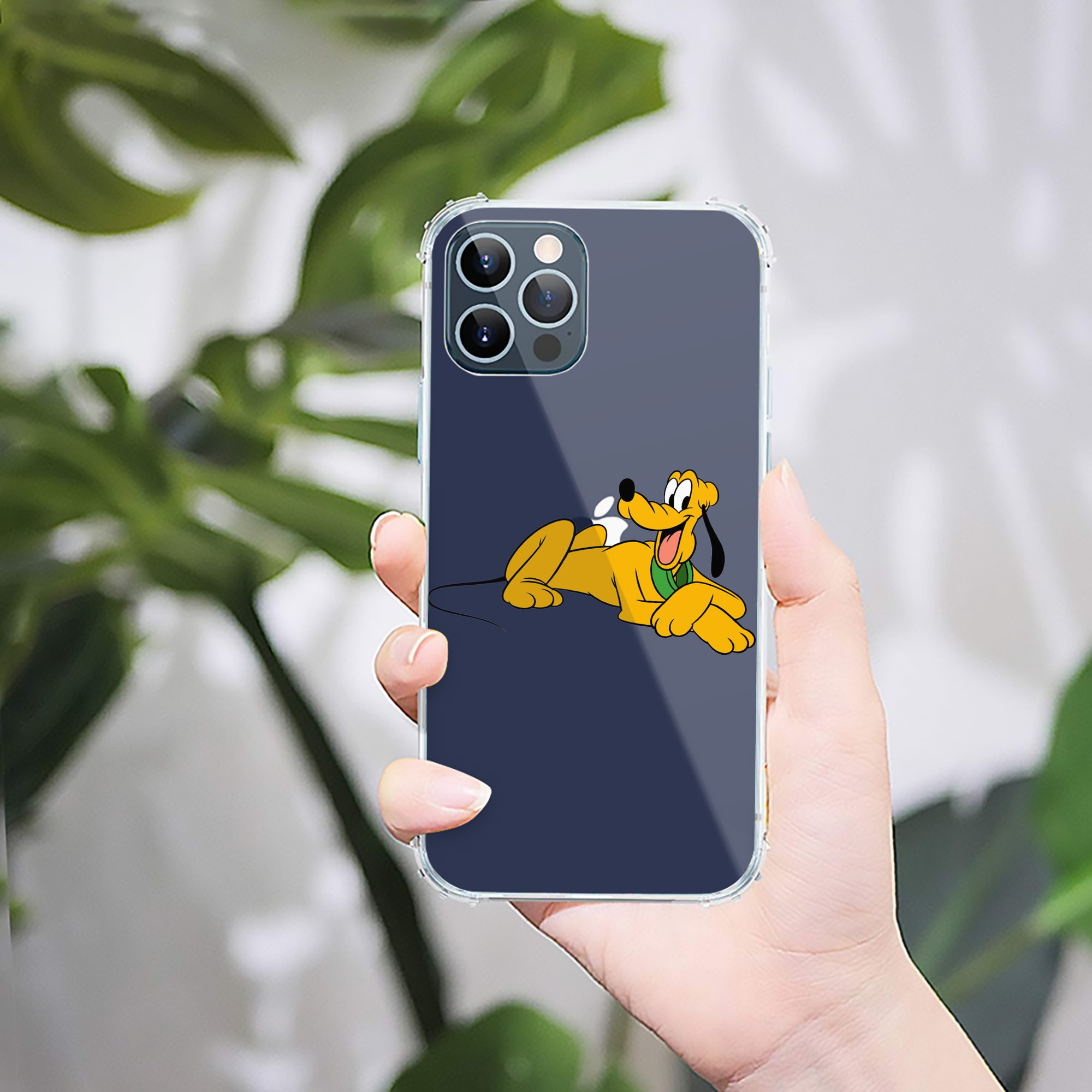 （画像用） ミッキーマウス Mickey Mouse 【iPhone 12シリーズ対応】透明スマホケース（クリアソフトケース）